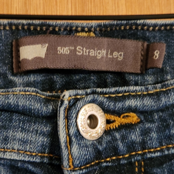 ⚘️HP⚘️LEVI'S 505 Womens Straight Leg Jeans Size 8 Short 30" Waist - Picture 6 of 10